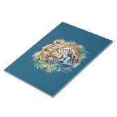 Leopard Vector Art Animal in de majestueuze Natuur Notitieblok (Schuin)