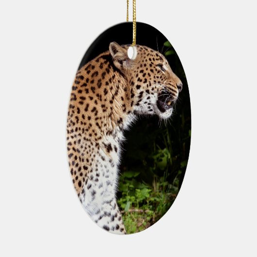Leopard-vergadering Keramisch Ornament (Rechts)