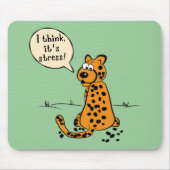 Leopard verliest vlekken - ik denk dat het stress  muismat (Voorkant)