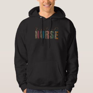 Leopard verpleegkundige Rn voor geregistreerde ver Hoodie
