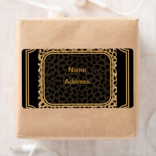 Leopard-verzendlabel Etiket (Insitu)