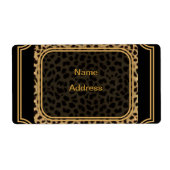 Leopard-verzendlabel Etiket (Voorkant)