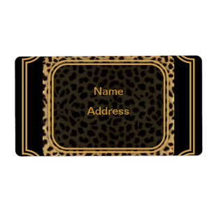 Leopard-verzendlabel Etiket