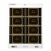 Leopard-verzendlabel Etiket (Full Sheet)