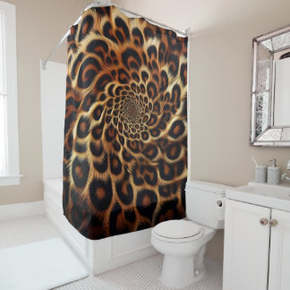 Leopard Vibes: Voeg een Wild Touch toe aan uw badk Douchegordijn