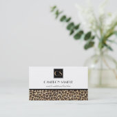 Leopard Visitekaartje (Staand voorkant)
