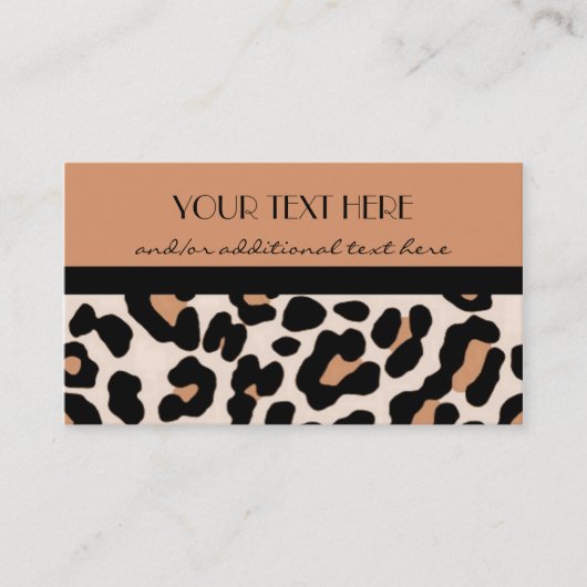 Leopard Visitekaartje (Voorkant)