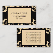 Leopard Visitekaartje (Voorkant / Achterkant)