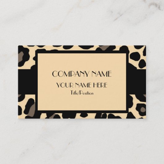 Leopard Visitekaartje (Voorkant)