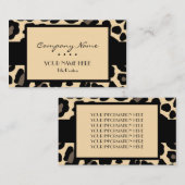 Leopard Visitekaartje (Voorkant / Achterkant)