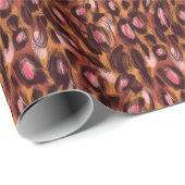 Leopard Vlekken Afrikaans Dierenpatroon Cadeaupapier (Rol Hoek)