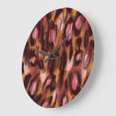 Leopard Vlekken Afrikaans Dierenpatroon Grote Klok (Hoek)