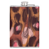 Leopard Vlekken Afrikaans Dierenpatroon Heupfles (Achterkant)