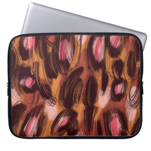 Leopard Vlekken Afrikaans Dierenpatroon Laptop Sleeve