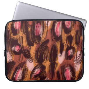 Leopard Vlekken Afrikaans Dierenpatroon Laptop Sleeve
