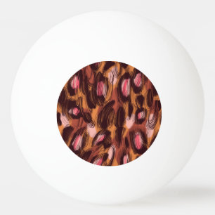 Leopard Vlekken Afrikaans Dierenpatroon Pingpongbal