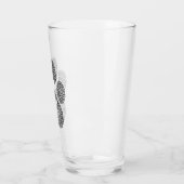 Leopard-voetafdruk. Glas (Links)