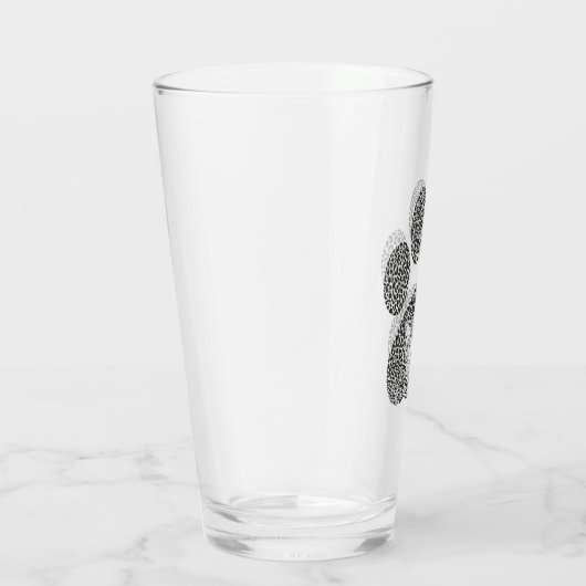 Leopard-voetafdruk. Glas (Rechts)
