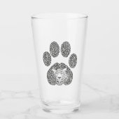 Leopard-voetafdruk. Glas (Voorkant)