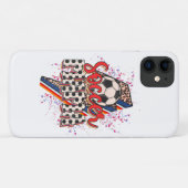 Leopard Voetbal Mama Bliksem Sport Moeder Case-Mate iPhone Case (Achterkant (horizontaal))
