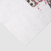 Leopard Voetbal Mama Bliksem Sport Moeder Tissuepapier (Detail)