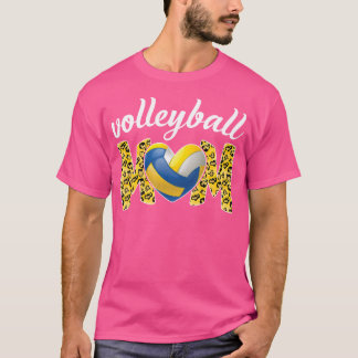 Leopard Volleybal Mom Shirt Bal Moeder Vrouwen