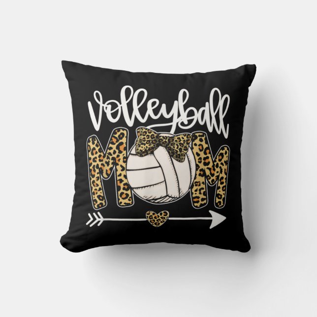 Leopard Volleyball Ma Fun Ball Mam Moederdag G Kussen (Voorkant)
