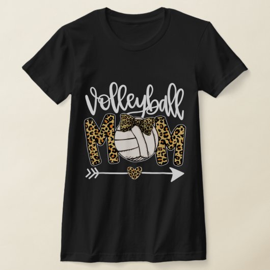 Leopard Volleyball Ma Fun Ball Mam Moederdag G T-shirt (Laagn)