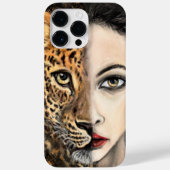Leopard Vrouw iPhone Case (Achterkant)