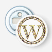 Leopard W Button Flesopener (Voorkant)