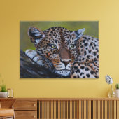 Leopard Wall Art Canvas Afdruk (Insitu (Woonkamer))