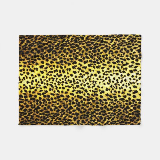 Leopard Wallpaper Animal Print Fleece Deken (Voorkant (Horizontaal))