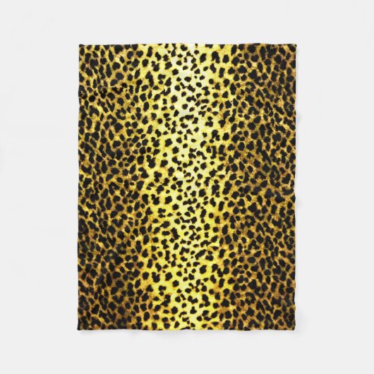 Leopard Wallpaper Animal Print Fleece Deken (Voorkant)