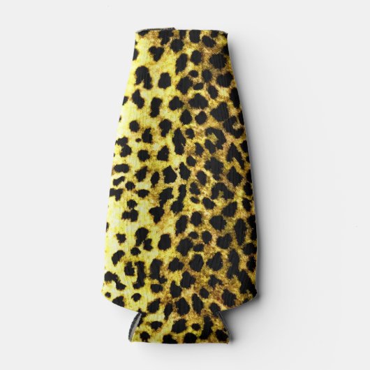 Leopard Wallpaper Animal Print Flesjeskoeler (Voorkant)