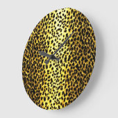 Leopard Wallpaper Animal Print Grote Klok (Hoek)