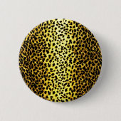 Leopard Wallpaper Ronde Button 5,7 Cm (Voorkant)