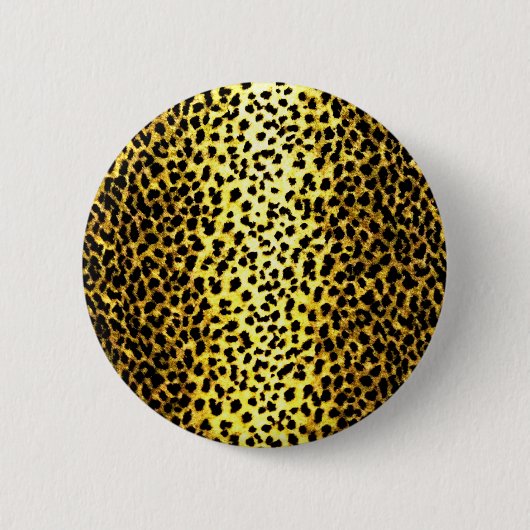 Leopard Wallpaper Ronde Button 5,7 Cm (Voorkant)