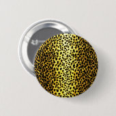 Leopard Wallpaper Ronde Button 5,7 Cm (Voorkant /achterkant)