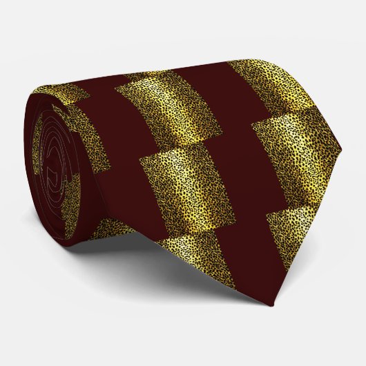 Leopard Wallpaper Stropdas (Opgerold)