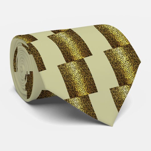 Leopard Wallpaper Stropdas (Opgerold)