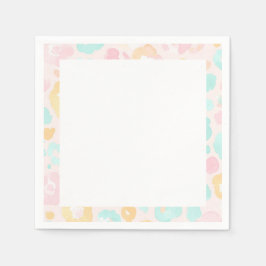 Leopard Water Color Wedding and Party Paper Napkin Servet
