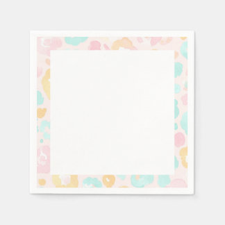 Leopard Water Color Wedding and Party Paper Napkin Servet