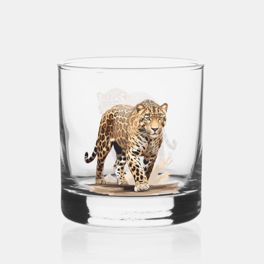 Leopard Whisky Glas (Achterkant)