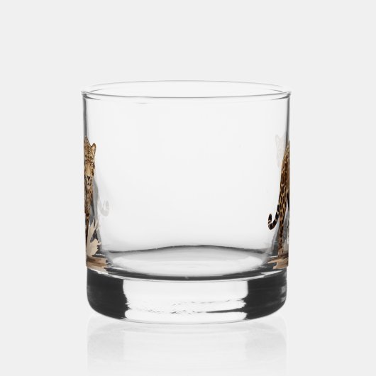 Leopard Whisky Glas (Links)