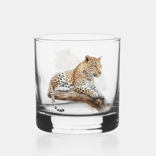 Leopard Whisky Glas (Achterkant)