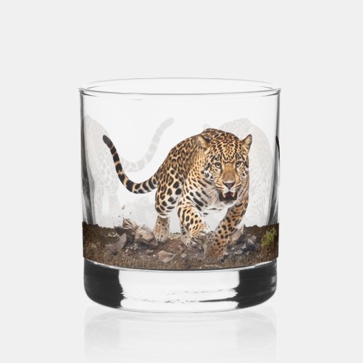 Leopard Whisky Glas (Links)