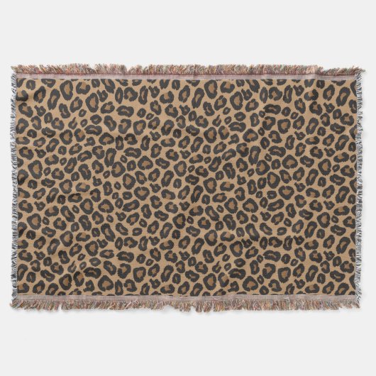 Leopard Wild Animal Pattern Deken (Voorkant)