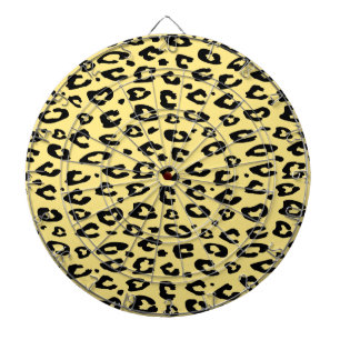 Leopard wild animal print dartboard dartbord