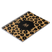 Leopard Wild ANIMAL PRINT + Monogram Notitieboek (Linkerzijde)