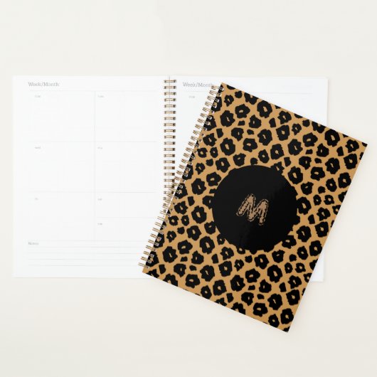 Leopard Wild ANIMAL PRINT + Monogram Planner (Display)